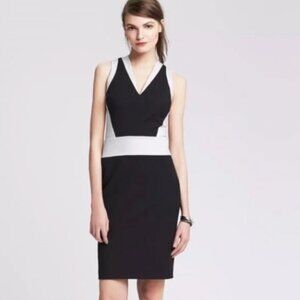 Banana Republic Black and White Dress
